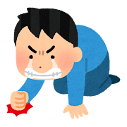 悔し涙を流す受験生
